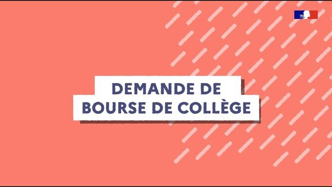 demande bourse collège